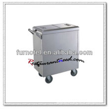 S096 Stainless Steel Kitchen Trolley Carrinho de toalha elétrico